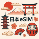 日本 eSIM 吃到飽每日1GB