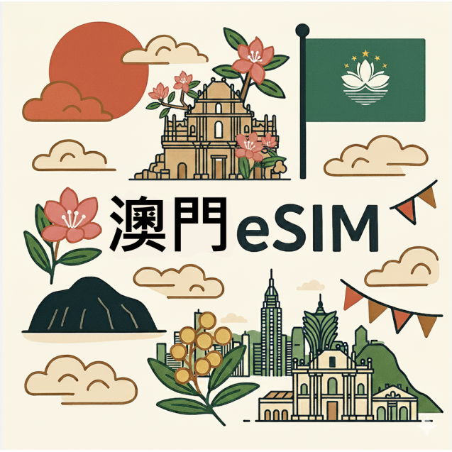 澳門 eSIM 吃到飽每日1GB